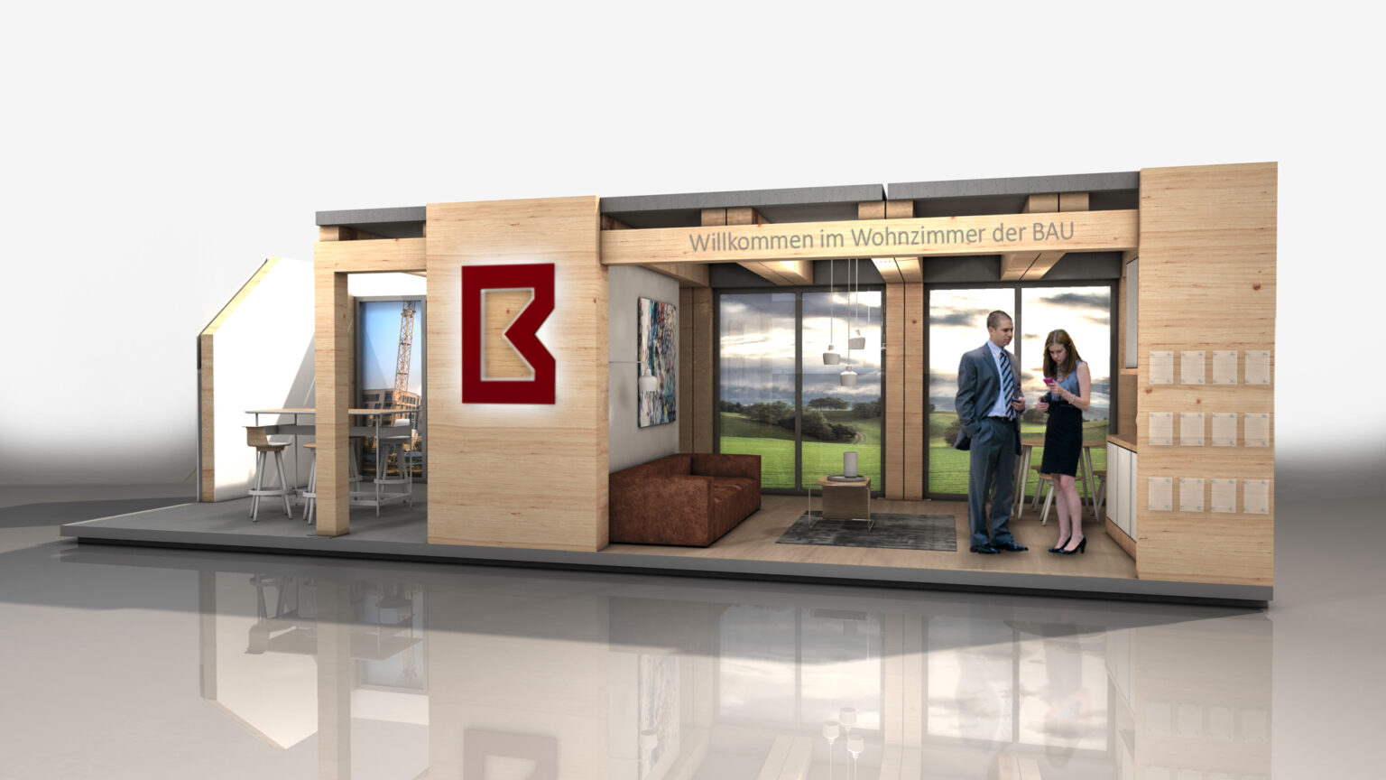  Foto zu BAU 2025 in München - Im Wohnzimmer der Brüninghoff Group 
